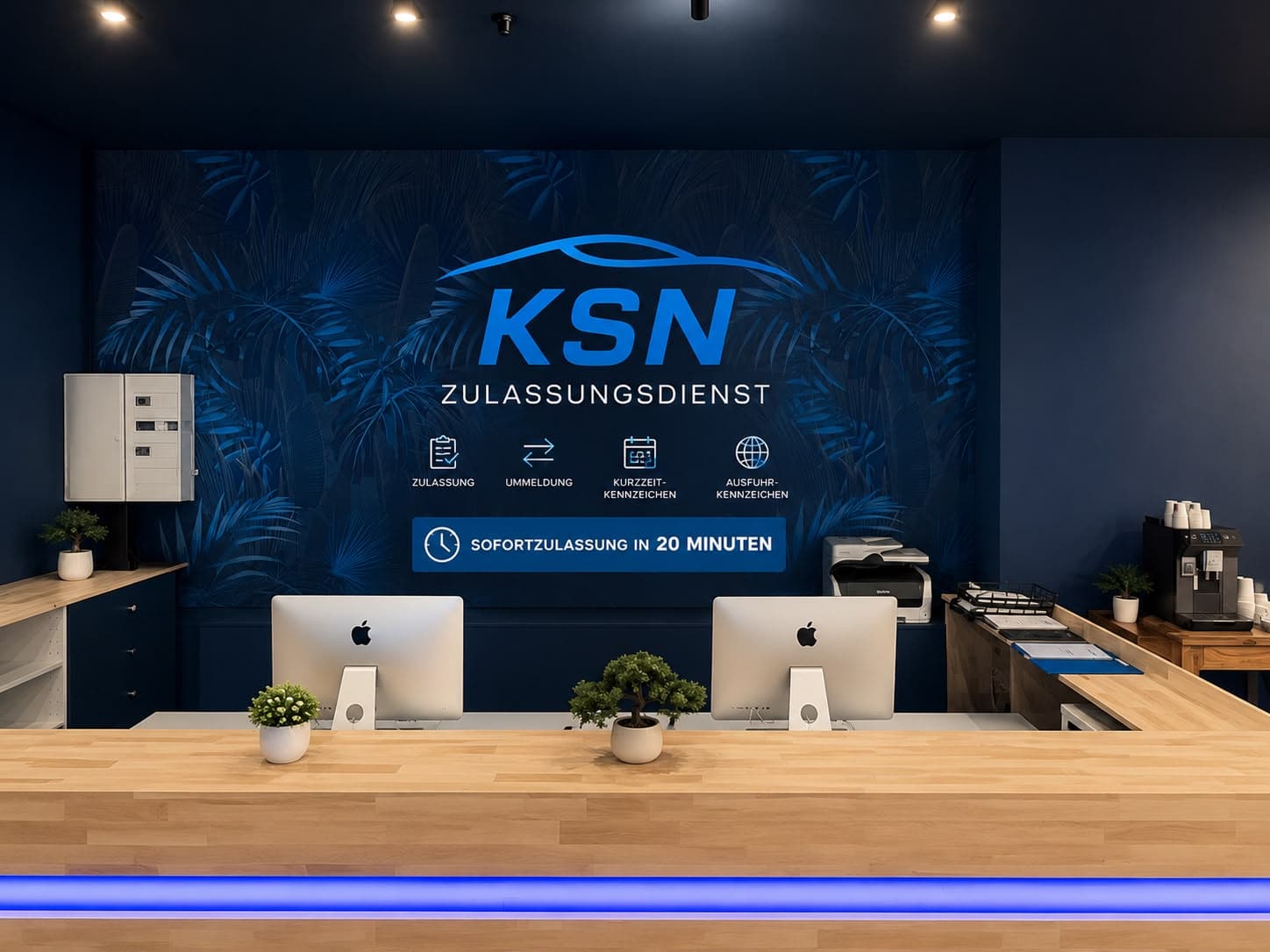 KSN Zulassungsdienst Empfang im Staaken Center